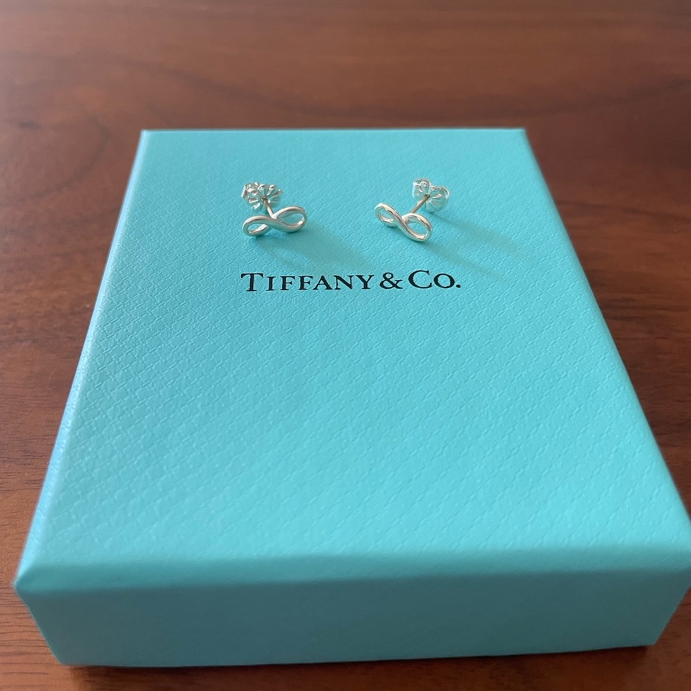 Tiffany & Co. Mini Infinity Earrings, Sterling Silver
